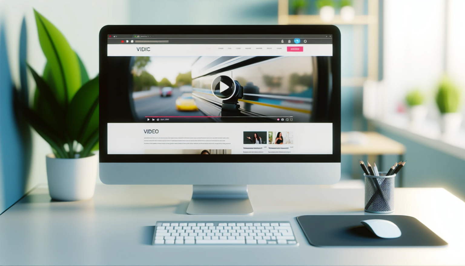 Integrating video content into website