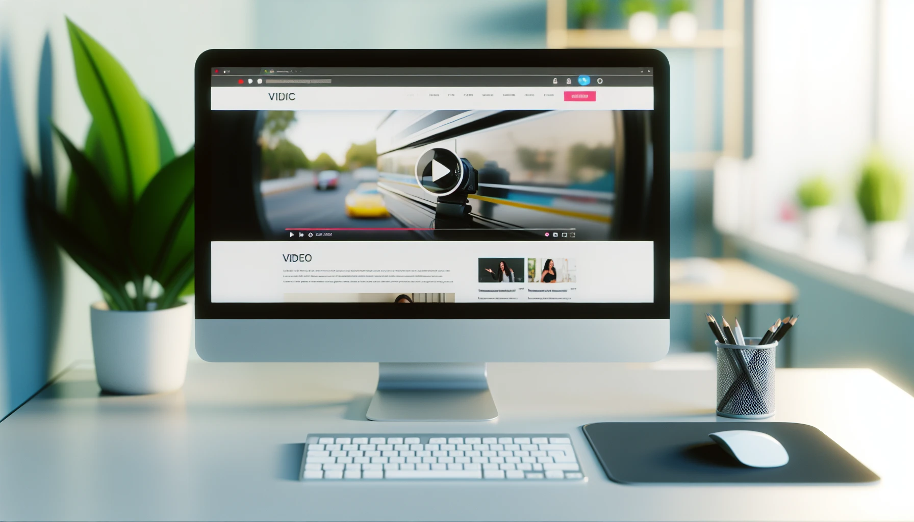 Integrating video content into website