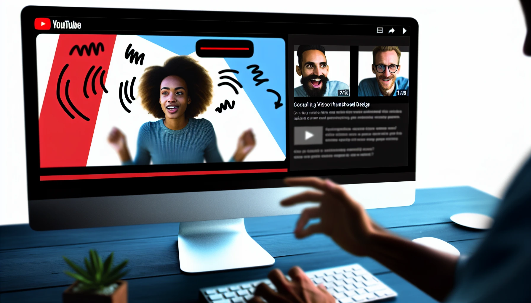Eye-catching video thumbnail design