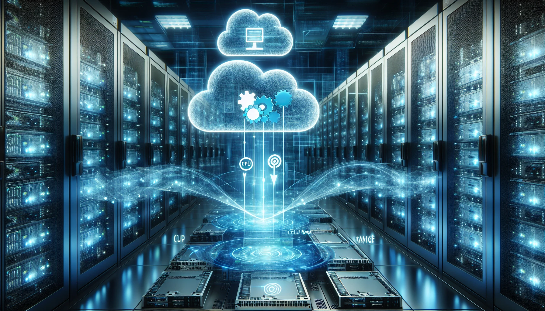 Illustration of virtualization technology in cloud computing