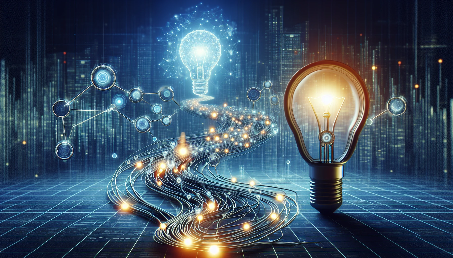 Visual representation of marketing data journey in data storytelling
